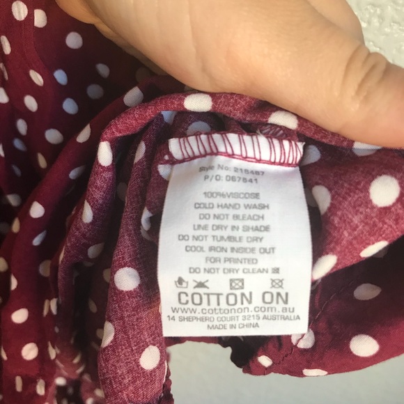 Cotton On Purple Polka Dot Dress - Picture 5 of 7